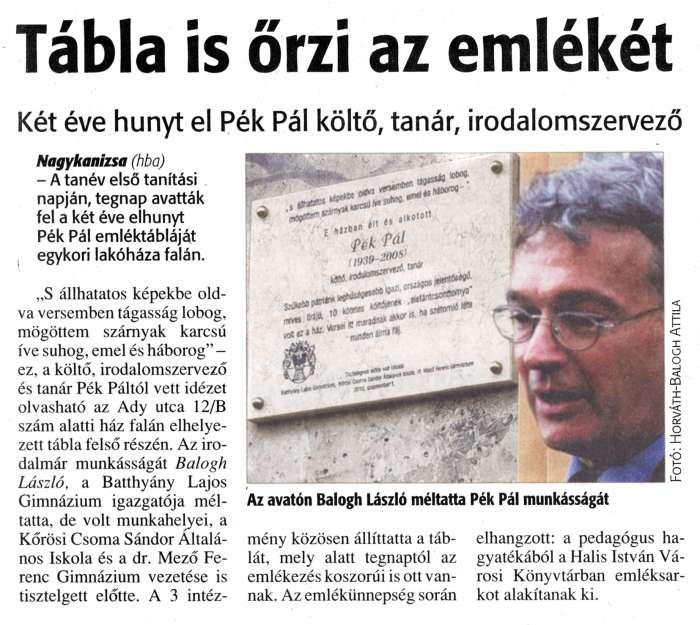 Zalai Hírlap 2010 09 02 204sz 04old - Tábla is őrzi emlékét.jpg Zalai Hírlap 2010 09 02 204sz 04old - Tábla is őrzi emlékét.jpg